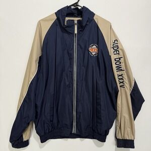 Puma men's XL Super Bowl XXXV Tampa 2001 polyester windbreaker jacket (a)
